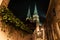 Deventer at night with the Bergkerk