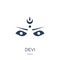 Devi icon. Trendy flat vector Devi icon on white background from