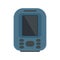 Device echo sounder icon flat isolated vector