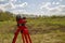 A device for geodesic surveying for cadastral work at a construction site