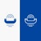 Device, Help, Productivity, Support, Telephone Line and Glyph Solid icon Blue banner Line and Glyph Solid icon Blue banner