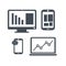 Device Icons, concept of business. Smartphone, tablet, laptop and computer