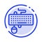 Device, Interface, Keyboard, Mouse, Obsolete Blue Dotted Line Line Icon