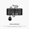 Device, Interface, Keyboard, Mouse, Obsolete solid Glyph Icon vector