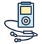 device, ipod Isolated Vector Icon That can be easily edited in any size or modified.