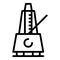 Device metronome icon, outline style