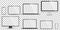 Device screen mockup. Smartphone, tablet, laptop and monoblock monitor, with blank screen for you design. PNG