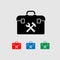 Device settings. Toolbox icons set.