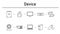 Device simple concept icons set