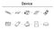 Device simple concept icons set