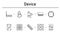 Device simple concept icons set