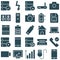 Devices Circular Vector icons Set fully editable