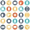 Devices Circular Vector icons Set fully editable