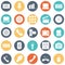 Devices Circular Vector icons Set fully editable