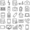 Devices Circular Vector icons Set fully editable