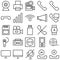 Devices Circular Vector icons Set fully editable