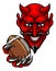 Devil American Football Sports Mascot