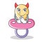 Devil baby pacifier character cartoon