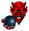 Devil Bowling Sports Mascot