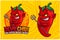 Devil Chili Pepper mascot design