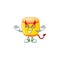 Devil chinese gold drum Cartoon character design