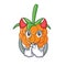 Devil cloudberry mascot cartoon style