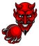 Devil Cricket Sports Mascot