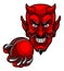 Devil Cricket Sports Mascot