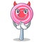 Devil cute lollipop character cartoon