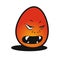 Devil egg vector illustration.