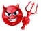 Devil Emoji Emoticon Man Face Cartoon Icon Mascot