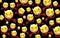 Devil emoji high quality image with black background