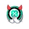Devil Ethos coin mascot cartoon