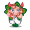 Devil flower bouquet on isolated with mascot