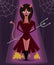 She Devil halloween character vector illustration