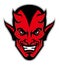 Devil head mascot