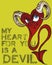 Devil heart illustration