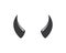 devil horn,animal horn logo icon vector