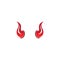 Devil horn  icon logo design illustration template