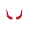 Devil horn Vector icon design