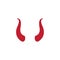 Devil horn Vector icon design