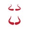 Devil horn Vector icon design