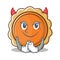 Devil pumpkin pie character cartoon