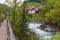 The Devil`s Bridge, wooden footbridge in Skofja Loka