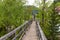 The Devil`s Bridge, wooden footbridge in Skofja Loka