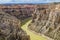 Devil`s Canyon vista overlook deep gorge Bighorn Mountains