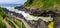 Devil`s churn and hiking trail, Cape Perpertua Scenic Overlook, Yachats, natural landmark of the Oregon Coast