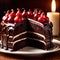 Devil’s Food Cake , traditional popular sweet dessert cake