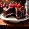 Devil’s Food Cake , traditional popular sweet dessert cake