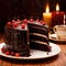 Devil’s Food Cake , traditional popular sweet dessert cake